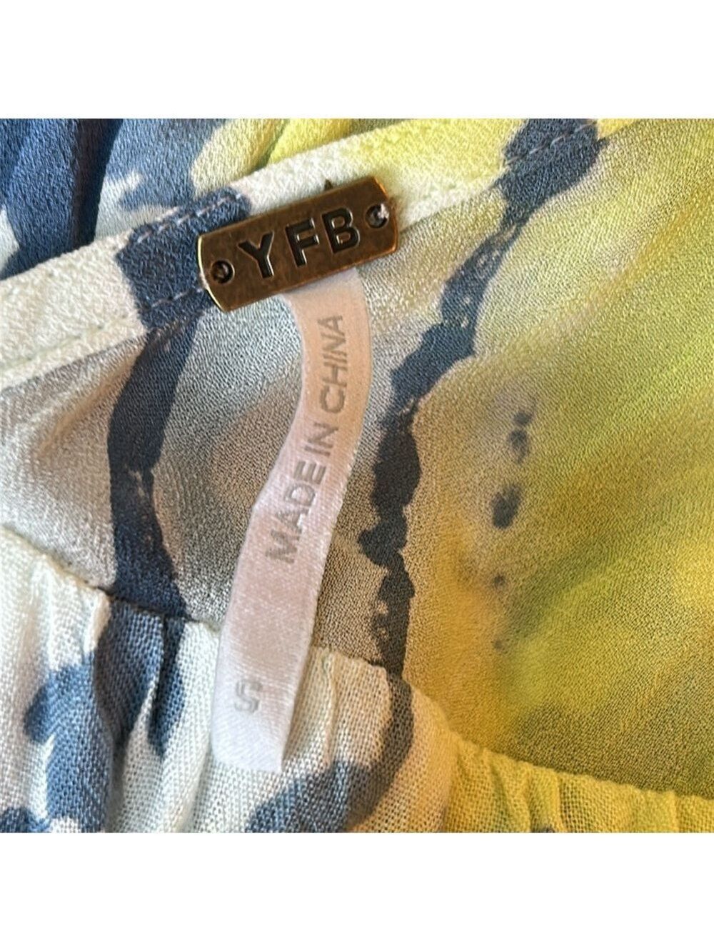NWT Young Fabulous & Broke Tie Dye Sleeveless Maxi Dress Size S/M - Picture 7 of 10